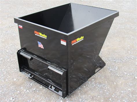 where to rent skid steer dumpster attachment|skid steer hopper feeder.